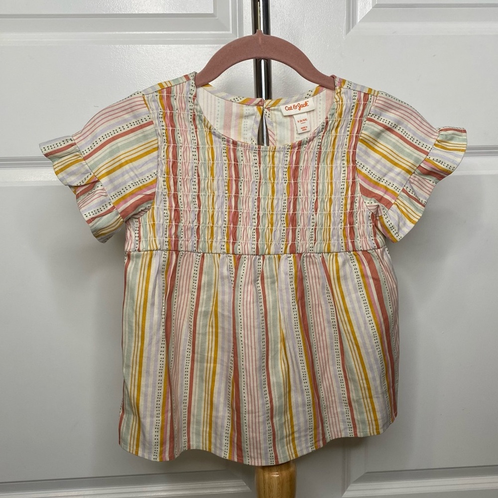 Cat & Jack Small (6/6x) Striped Tee